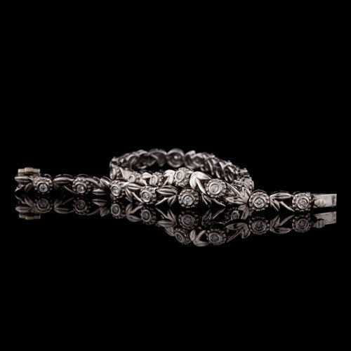 Floral Diamond 18KT Bracelet