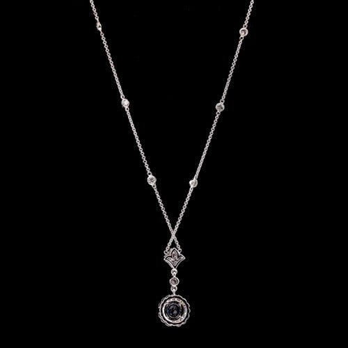 Sapphire and Diamond Necklace