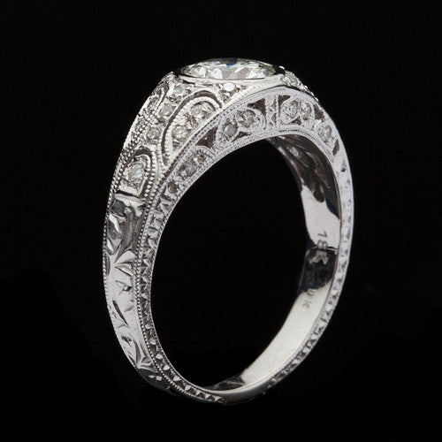 1.02ct tw European Cut Diamond Ring