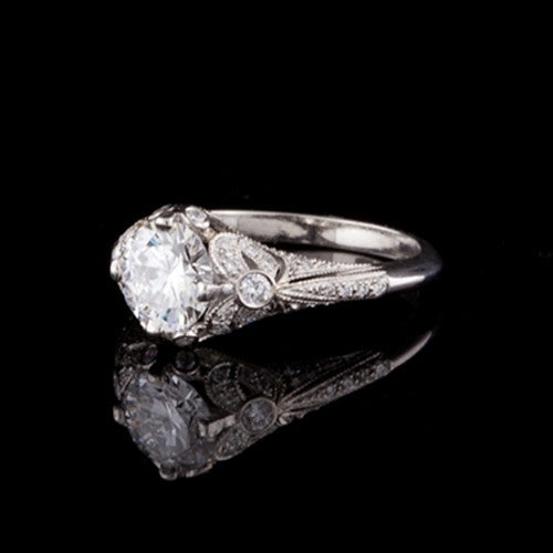 1.03ct Round GIA Diamond Ring