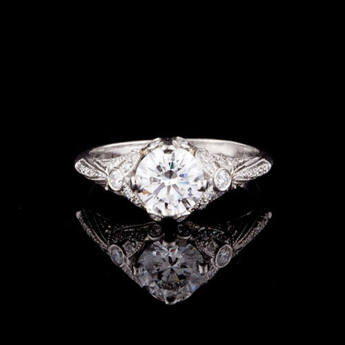 1.03ct Round GIA Diamond Ring