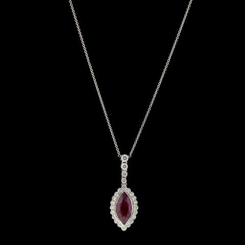 18Kt Ruby & Diamond Necklace