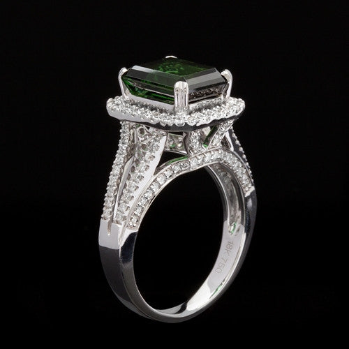 3.72ct Tourmaline & Diamond 18KT Ring
