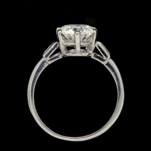 2.62ct tw Round Diamond Plat. Ring