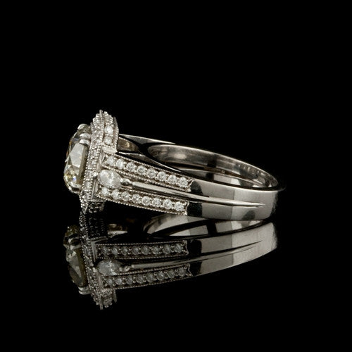 4.06ct tw Yellow Diamond Center Ring