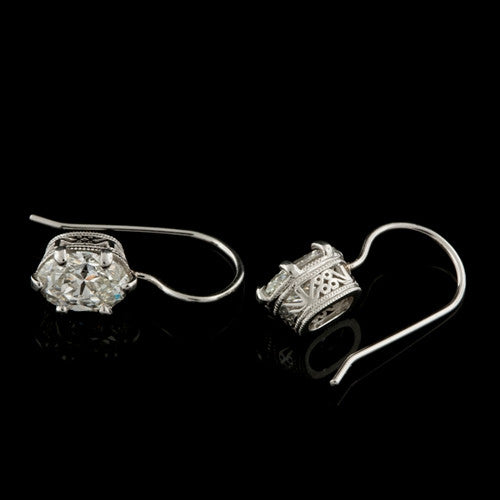 43.54ct tw Oval Diamond Drop Earrings