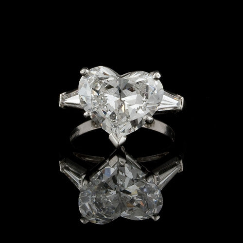 5.09ct tw Heart Solitaire Diamond Ring