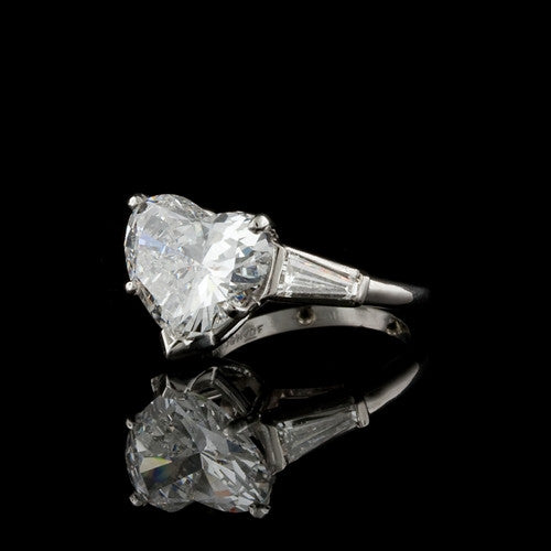 5.09ct tw Heart Solitaire Diamond Ring