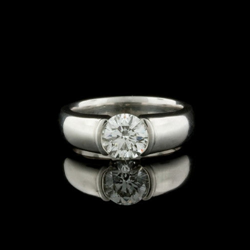 1.23ct tw Round Diamond Platinum Ring
