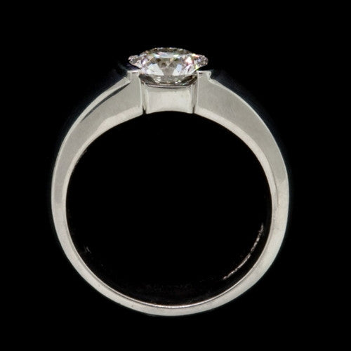 1.23ct tw Round Diamond Platinum Ring