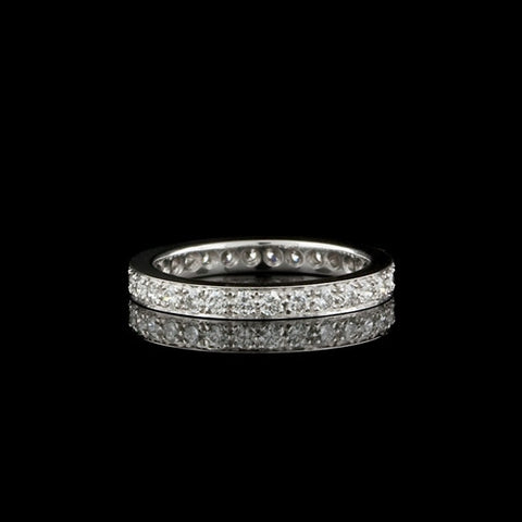 Round Diamonds, Platinum Eternity Band