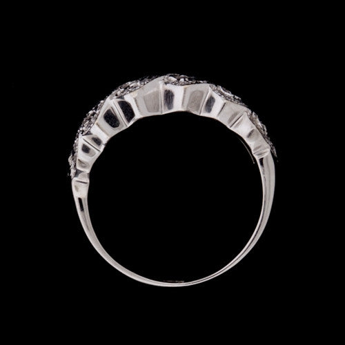 Woven Diamond Band Ring