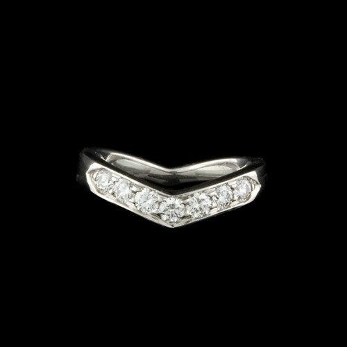 Tiffany & Co. Diamond "V" Shaped Band