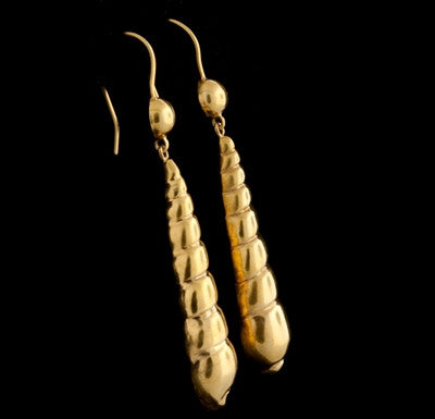 Lalaounis 18KT Shell Dangle Earrings