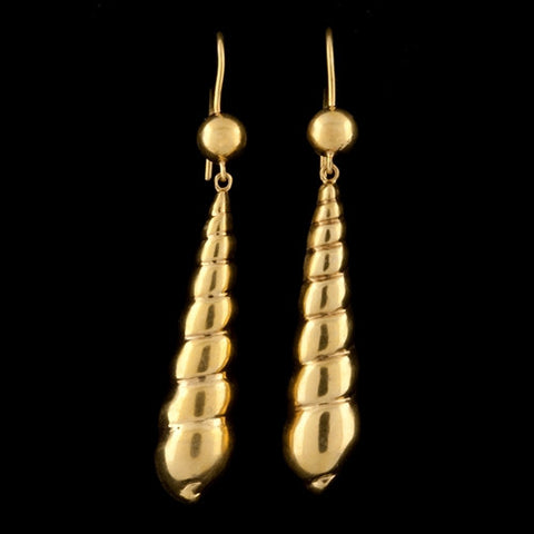 Lalaounis 18KT Shell Dangle Earrings