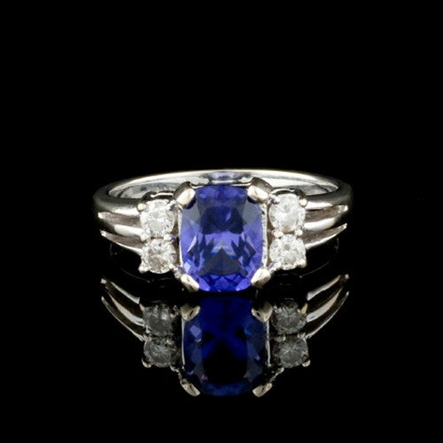 1.25ct Tanzanite & Diamond 18KT Ring