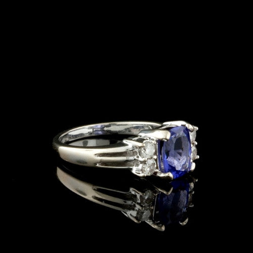 1.25ct Tanzanite & Diamond 18KT Ring