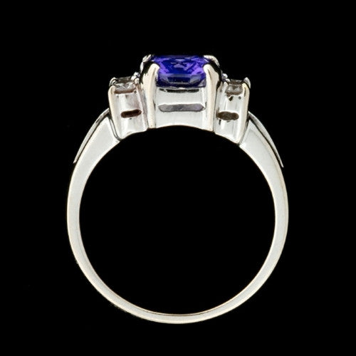 1.25ct Tanzanite & Diamond 18KT Ring