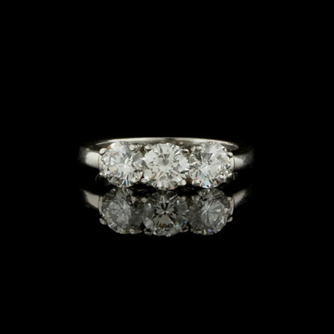 1.60ct tw Triple Round Diamond Ring