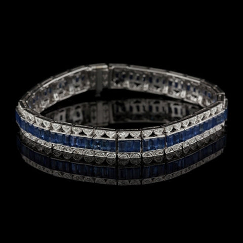 13.63ct Sapphire & Diamond Bracelet