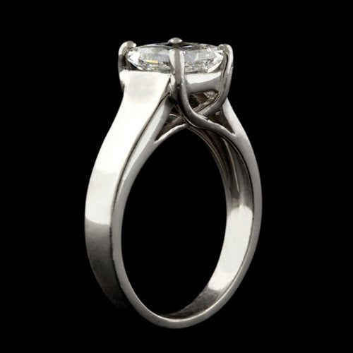 1.55ct EGL Princess Cut Platinum Solitaire