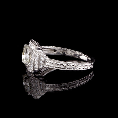 1.17ct tw European Cut Diamond Ring