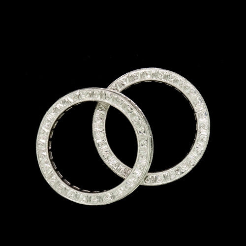 Princess Cut Diamond, Plat. Eternity Band