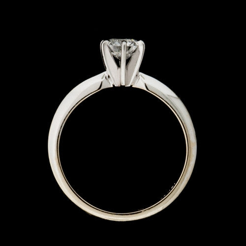 0.53ct tw Round GIA Diamond Platinum Ring