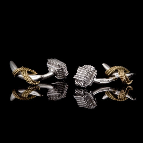 Tiffany & Co. Silver & 18KT Cuff Links