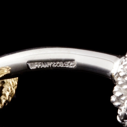 Tiffany & Co. Silver & 18KT Cuff Links