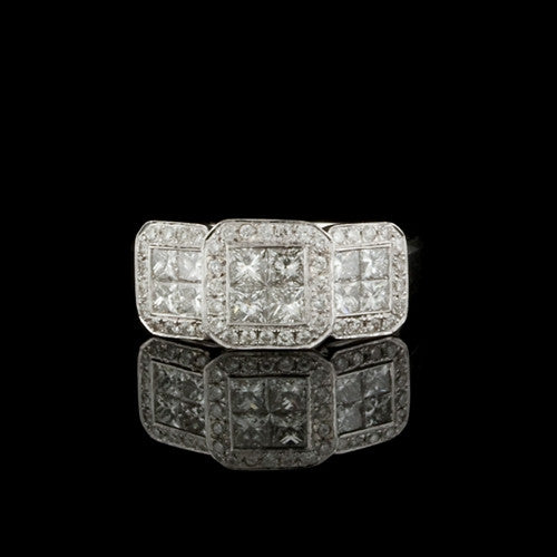 2.04ct tw Square Diamonds Medley Ring