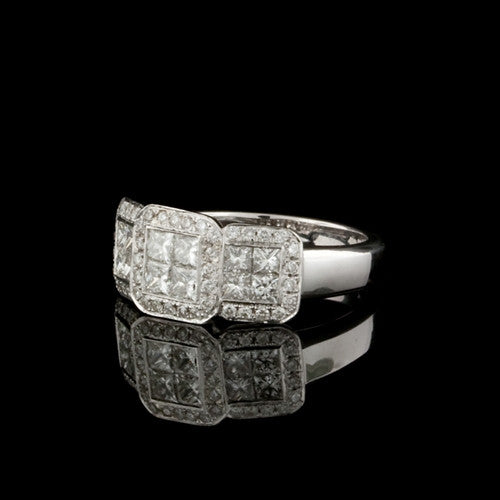 2.04ct tw Square Diamonds Medley Ring