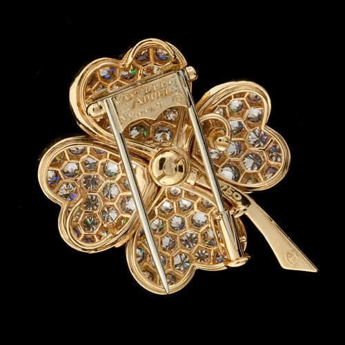 Van Cleef Diamond Flower Necklace