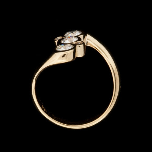 Bubbles Style Diamond 18KT Ring