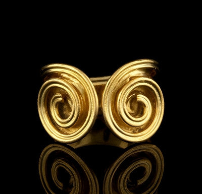Lalaounis 18KT Gold Swirl Ring