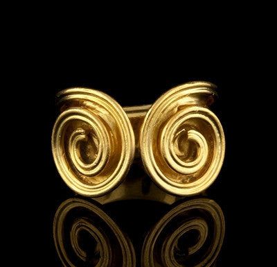 Lalaounis 18KT Gold Swirl Ring