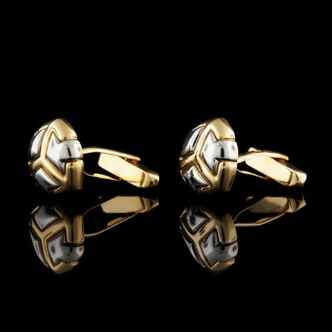 Bulgari 18Kt Gold Cuff Links