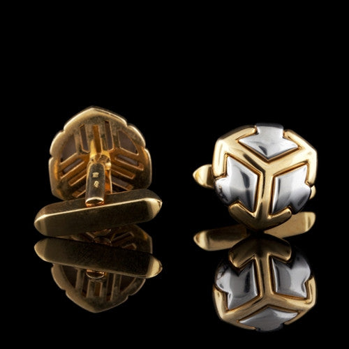 Bulgari 18Kt Gold Cuff Links
