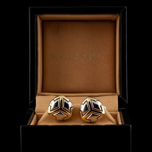 Bulgari 18Kt Gold Cuff Links