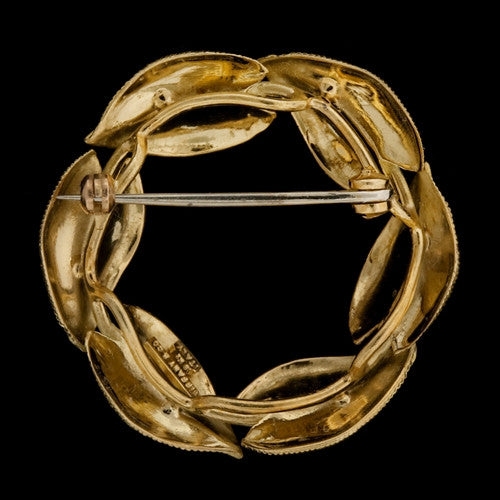 Tiffany & Co. Leaf Circle Brooch