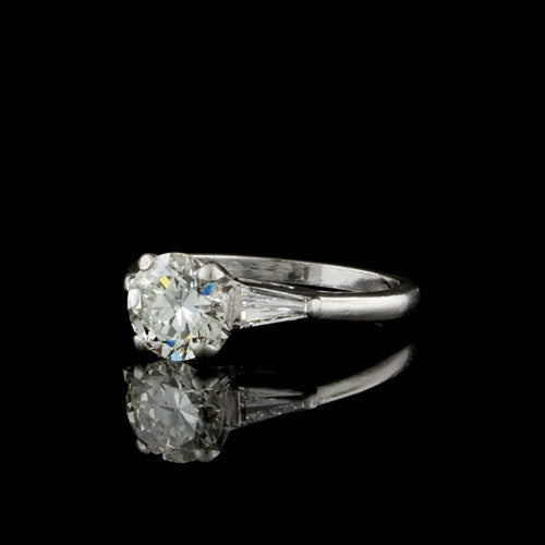 1.59ct tw Round Diamond Platinum Ring