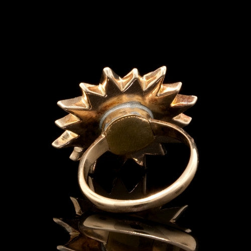 Vintage Starburst Diamond Ring