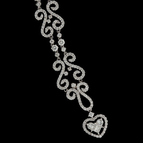 5.50ct tw Diamond Heart Necklace