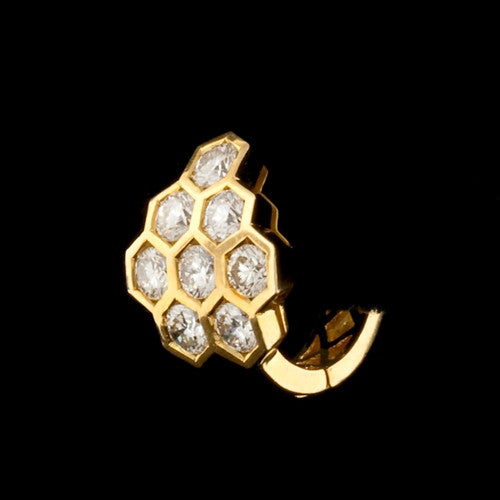 2.55ct tw Diamond Honeycomb Earrings