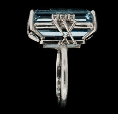 10.00ct Aquamarine Diamond Ring