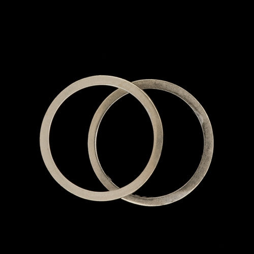 Navy Enamel Band Ring Set