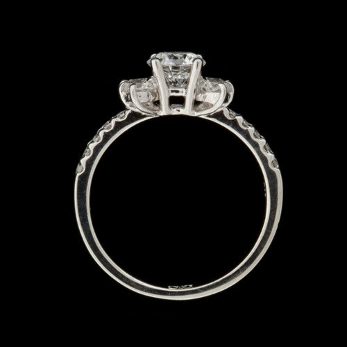 1.14ct tw Round GIA Diamond Cluster Ring