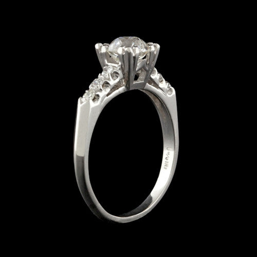 1.11ct tw European Cut GIA Diamond Ring