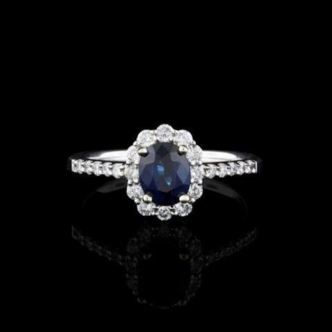 Sapphire & Diamond Ring