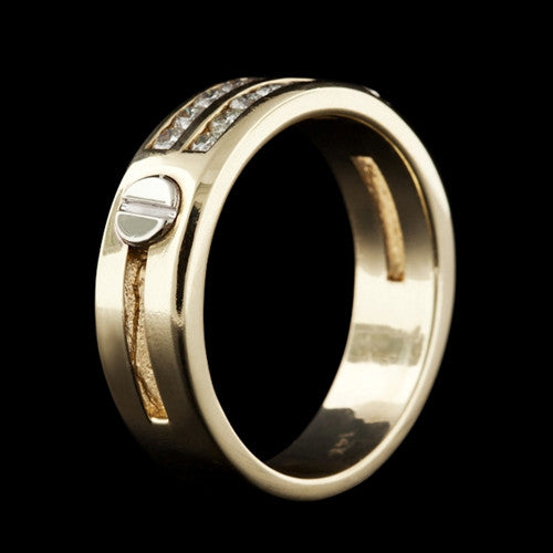 Gent's Gold & Diamond Band Ring